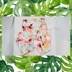 Tropical Forever 21 Exercise Leggings